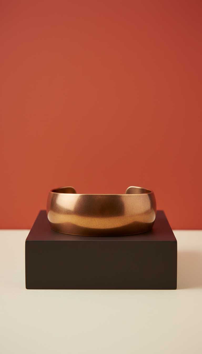 Burnished Bronze Cuff Bracelet