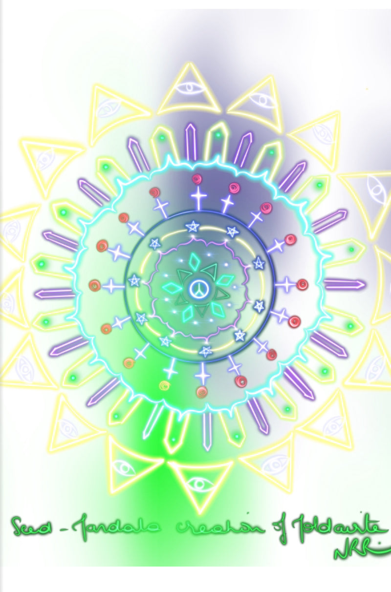 Moldavite Mandala.